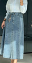 Chic denim skirt