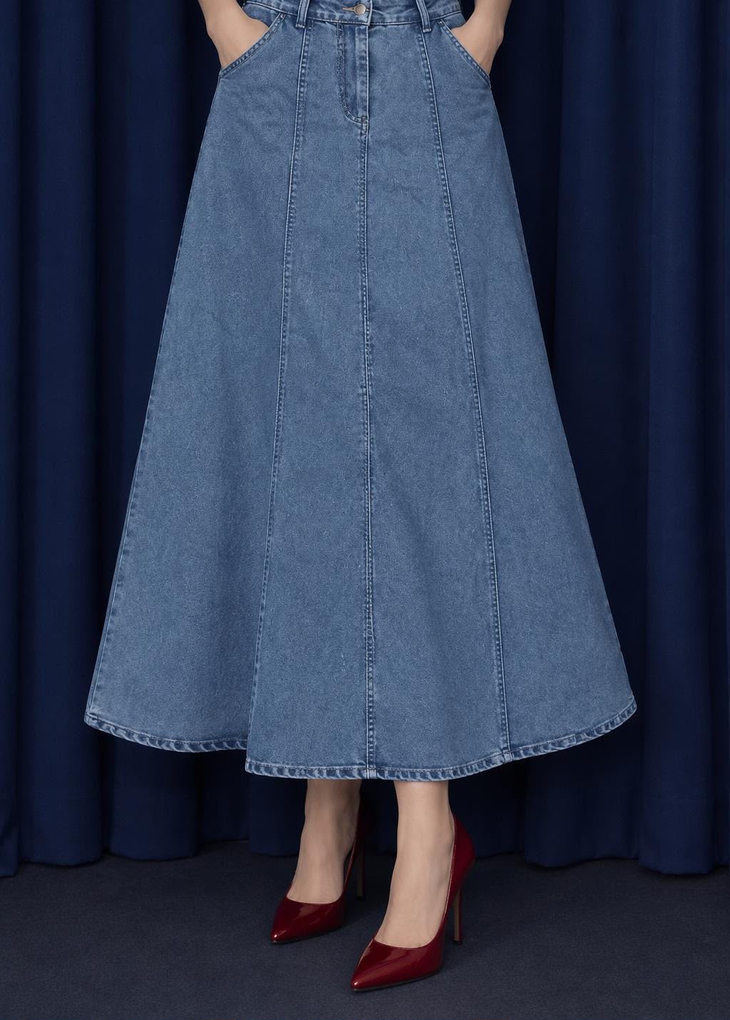 A-Line Denim Skirt