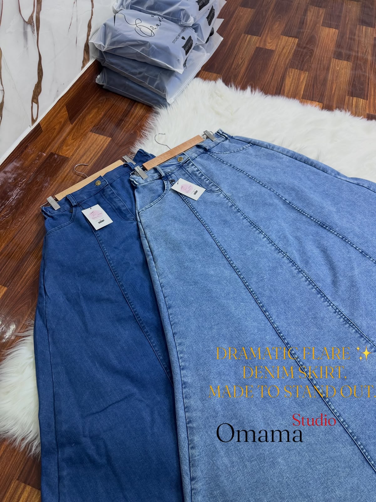 A-Line Denim Skirt