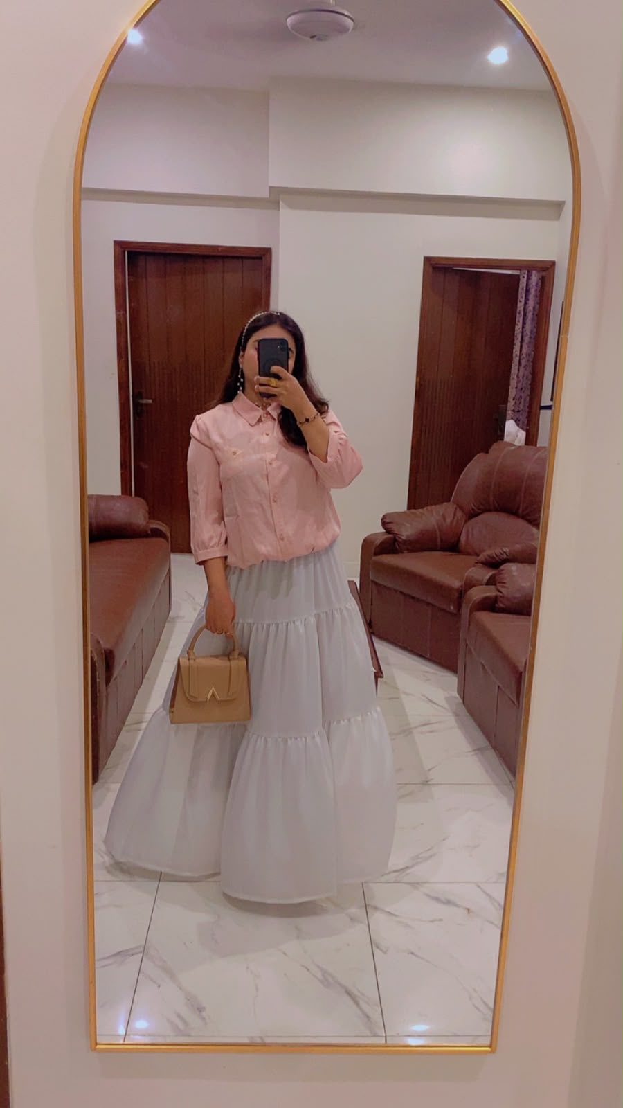 Tiered skirt