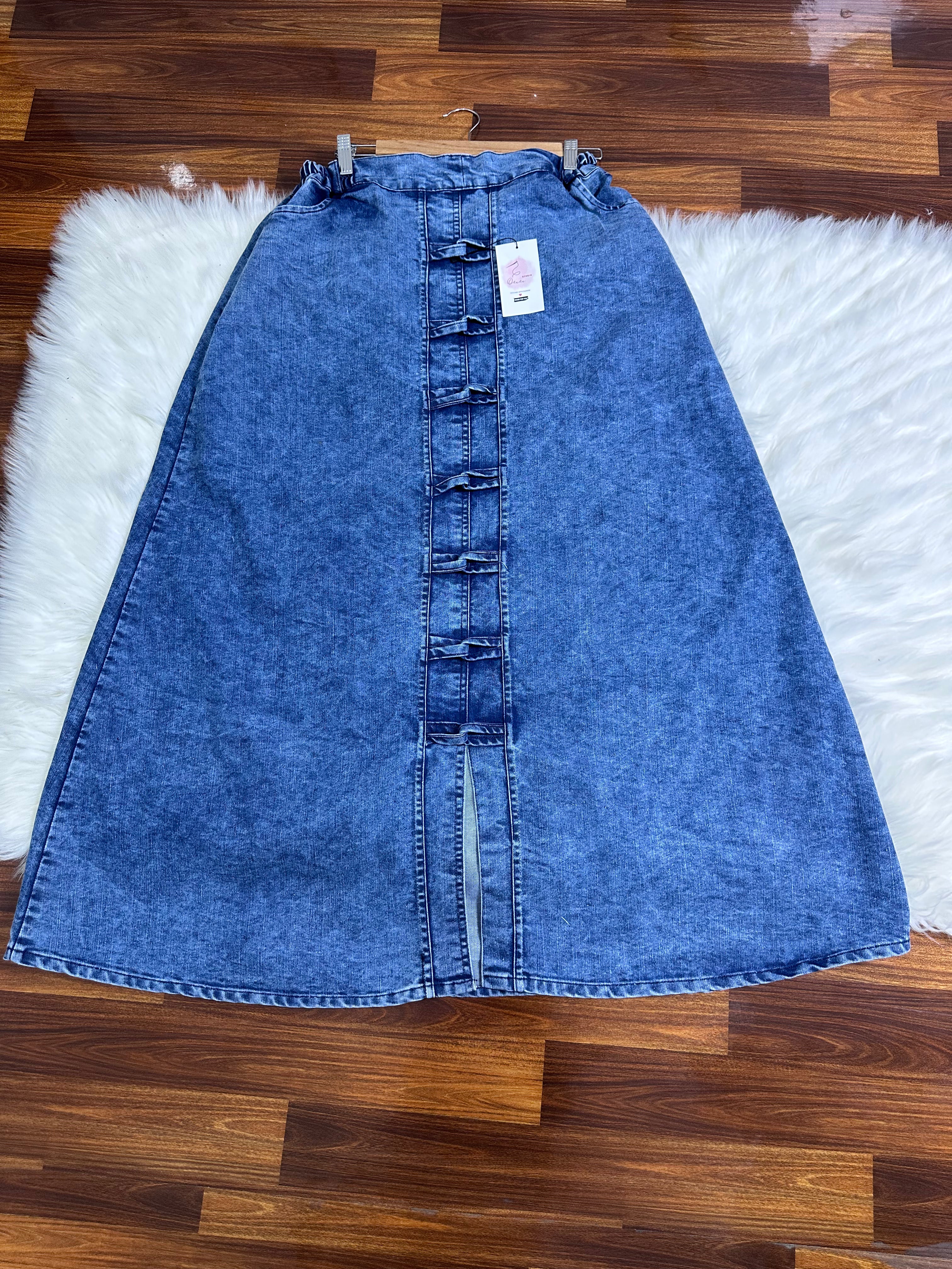 CELESTE BLUE DENIM SKIRT