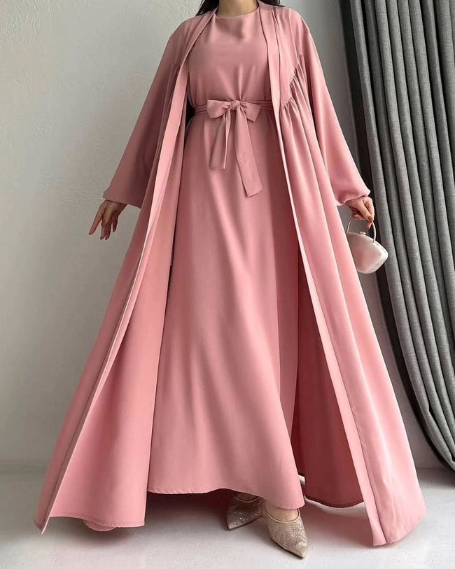 Safa Open-Front Abaya Hover Image