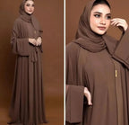 Dana Belted Open Abaya Set