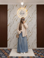 Maya Denim Skirt & Shirt Set