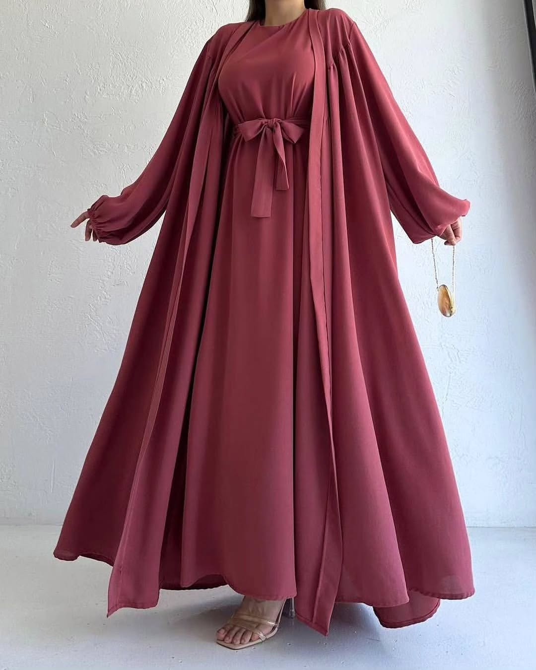 Safa Open-Front Abaya