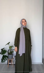 Anya Button-Overlay Abaya