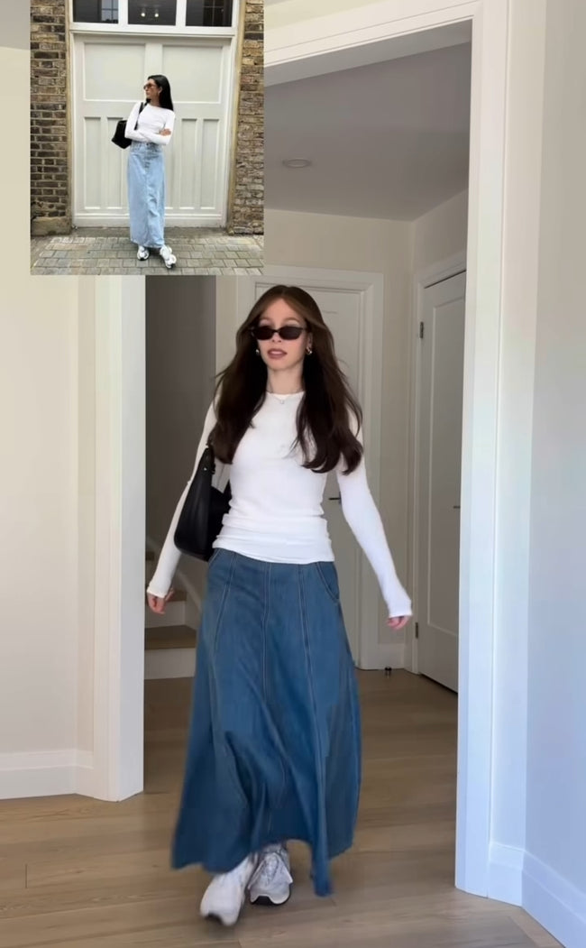 Classic denim Skirt Main Image