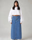 Royal Charm Denim Skirt