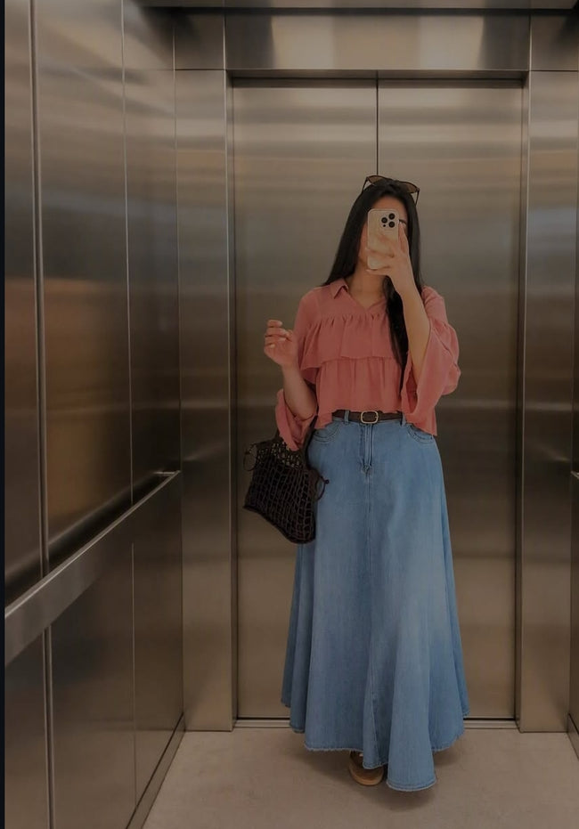 Denim Skirt Hover Image