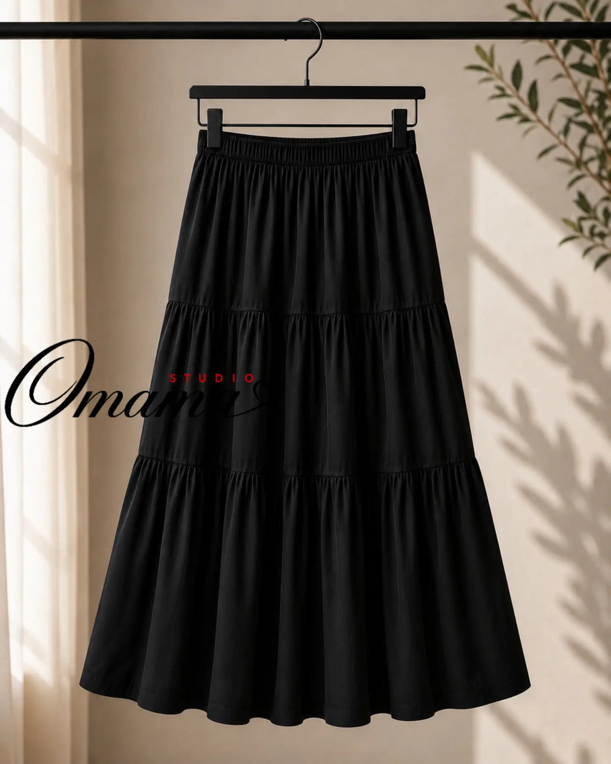 Tiered Maxi Skirt