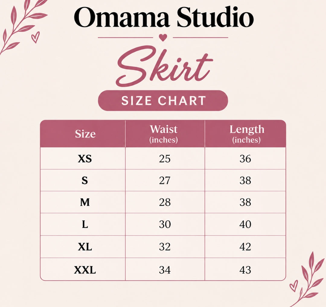 Royal Charm Denim Skirt